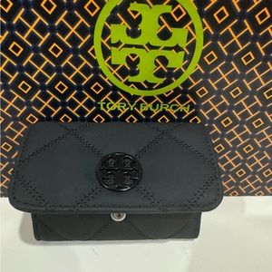 Tory Burch Willa Matte Card Case Black - Never Used